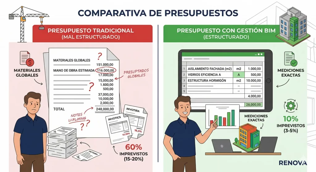 Control de costes y gestión de proyectos de construcción mediante metodología BIM.